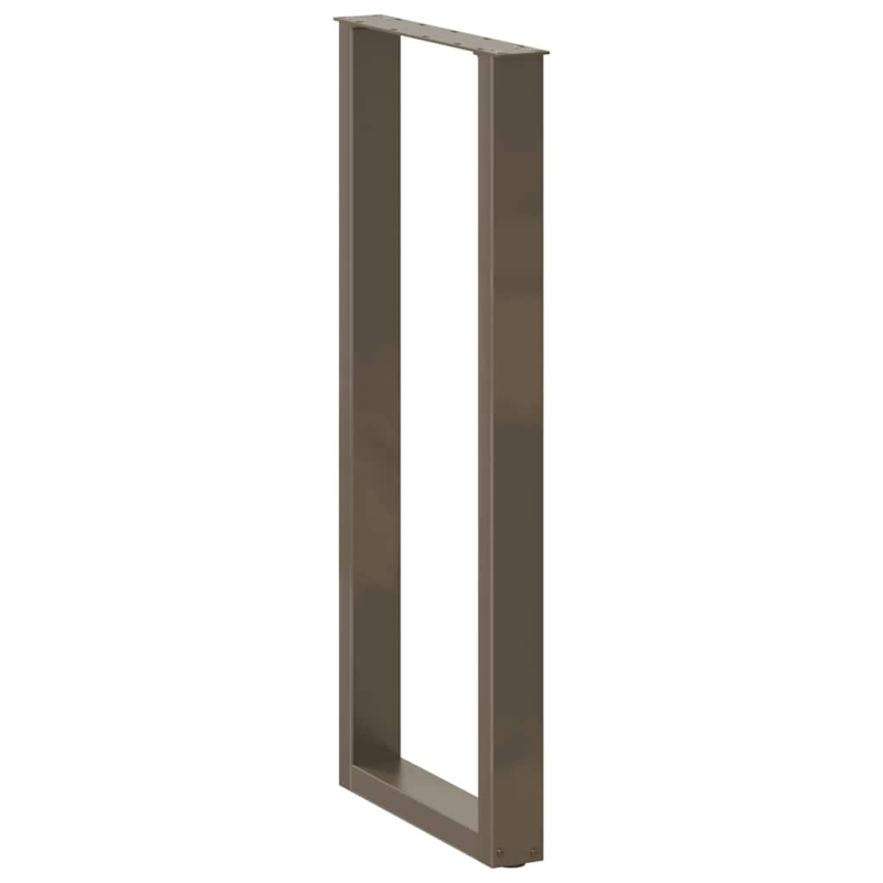 Couchtischbeine U-Form 2 Stk. Naturstahl 40x(110-111) cm Stahl