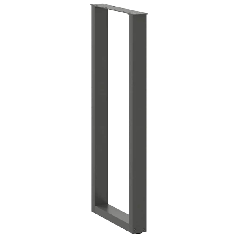 Couchtischbeine U-Form 2 Stk. Anthrazit 50x(110-111) cm Stahl
