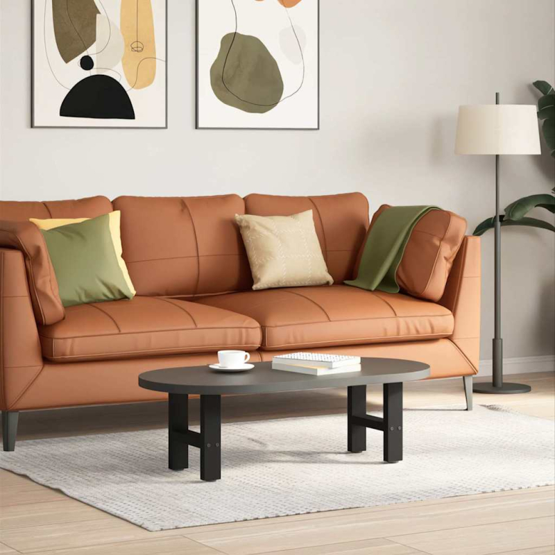 Couchtischbeine Schwarz 2 Stk. 30×30 cm Stahl