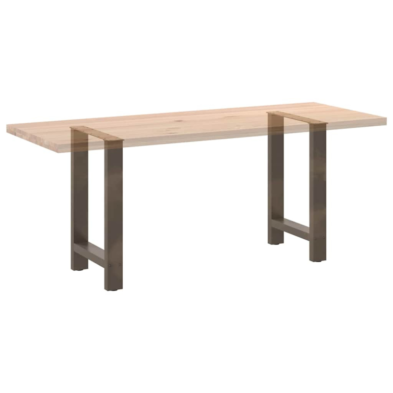 Couchtischbeine Naturstahl 2 Stk. 50x(72-73) cm Stahl
