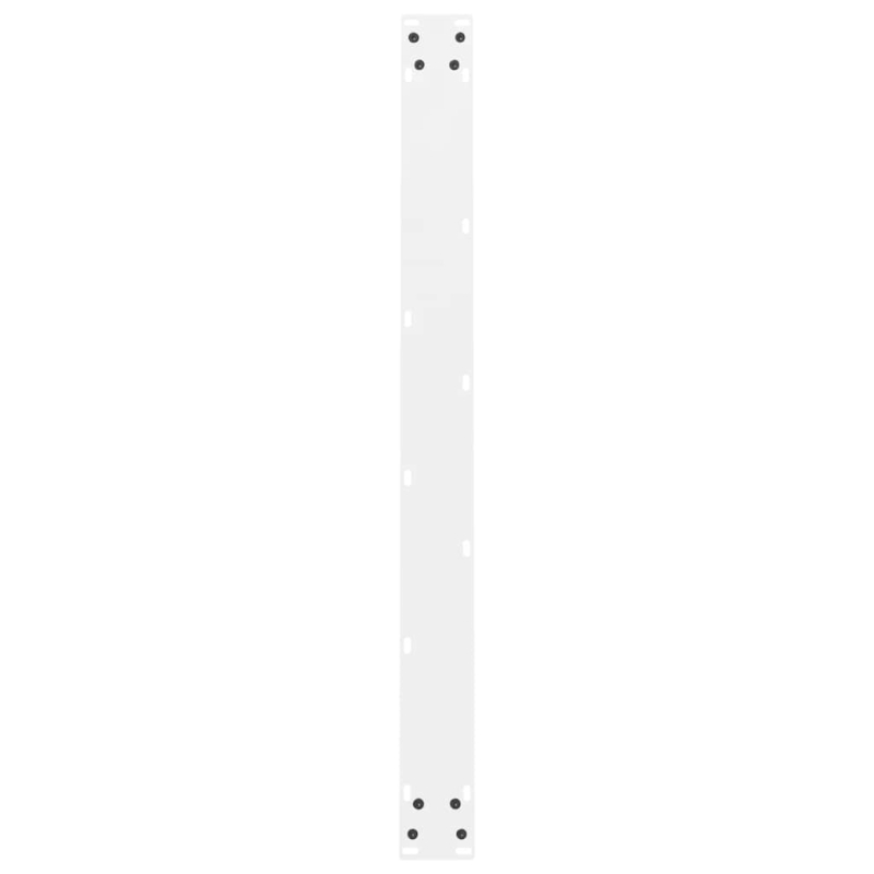 Couchtischbeine Weiß 2 Stk. 90x(72-73) cm Stahl