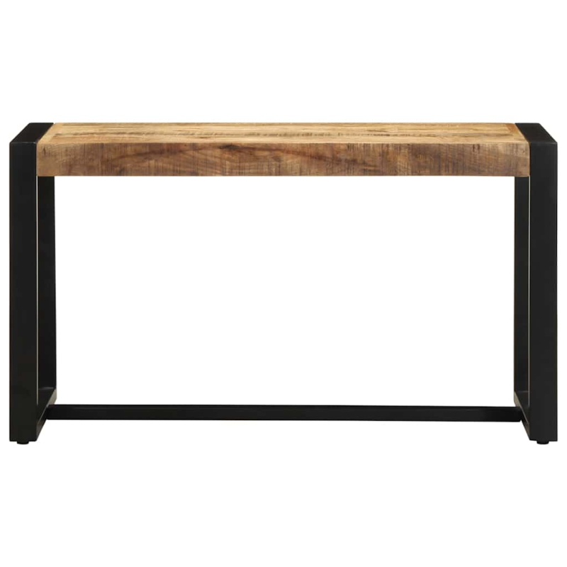 Bank 80x35x45 cm Raues Massivholz Mango