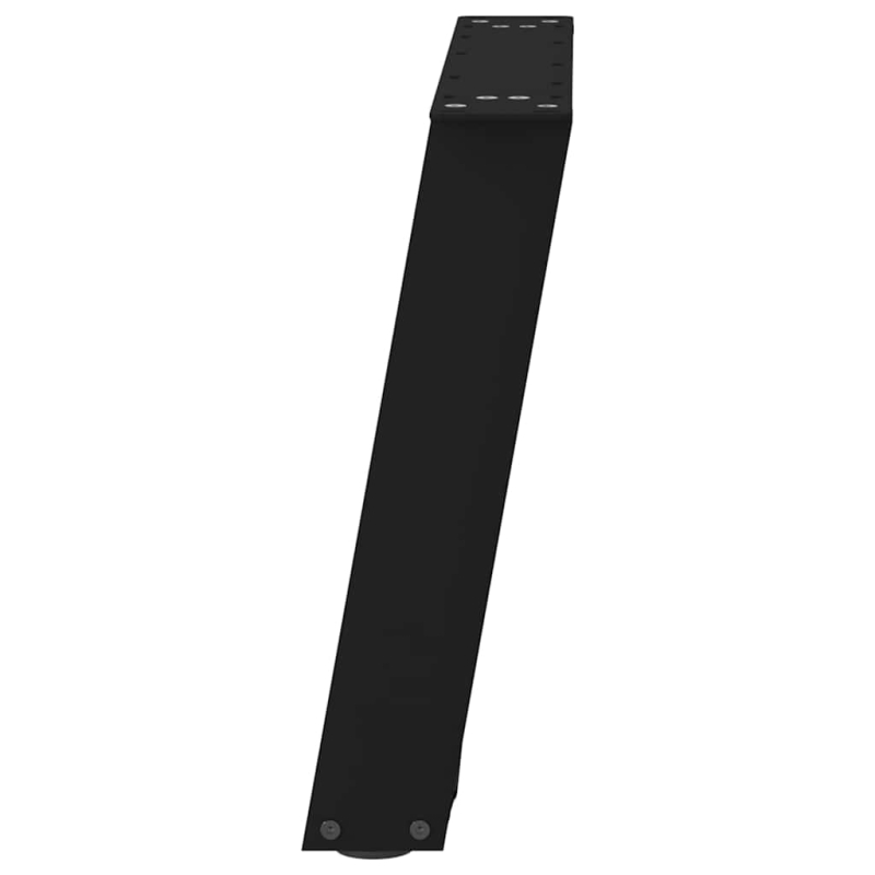 Couchtischbeine U-Form 2 Stk. Schwarz 60x(42-43) cm Stahl