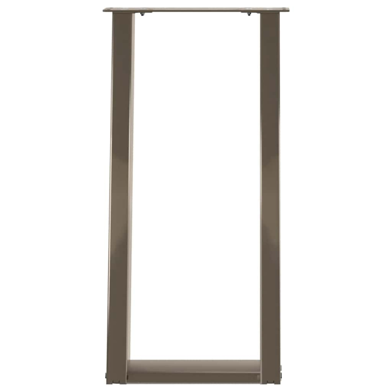 Konsolentischbeine U-Form 2 Stk. Naturstahl 28x(72-73) cm Stahl