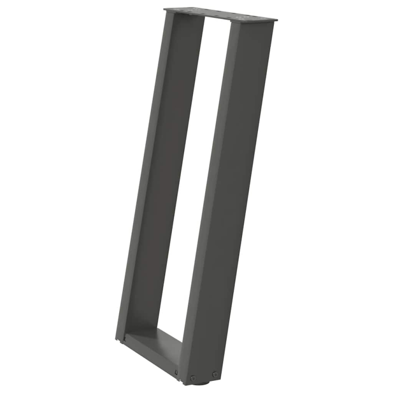 Konsolentischbeine U-Form 2 Stk. Anthrazit 38x(72-73) cm Stahl
