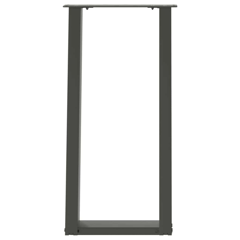 Konsolentischbeine U-Form 2 Stk. Anthrazit 38x(72-73) cm Stahl
