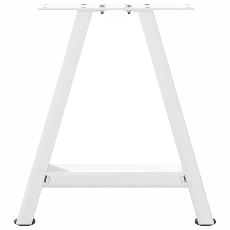 Couchtischbeine A-Form 2 Stk. Weiß 38x(42-43) cm Stahl