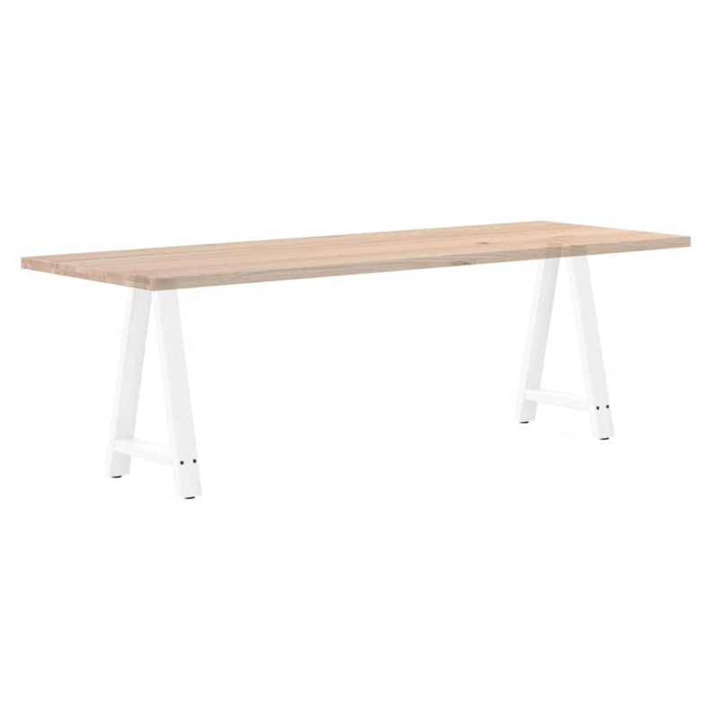 Couchtischbeine A-Form 2 Stk. Weiß 60x(72-73) cm Stahl