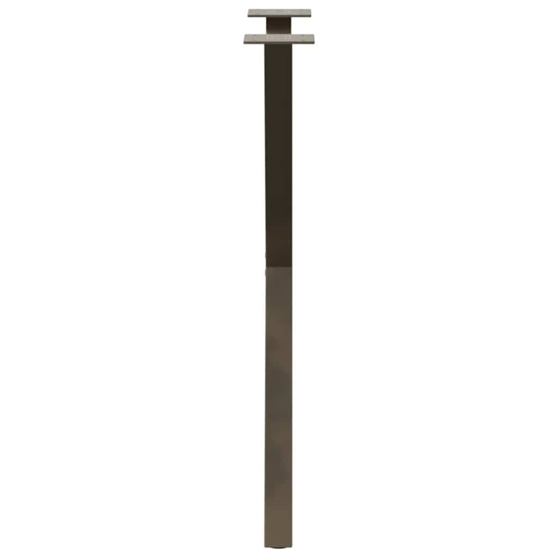 Esstischbeine X-Form 2 Stk. Naturstahl 57x(72-73) cm Stahl