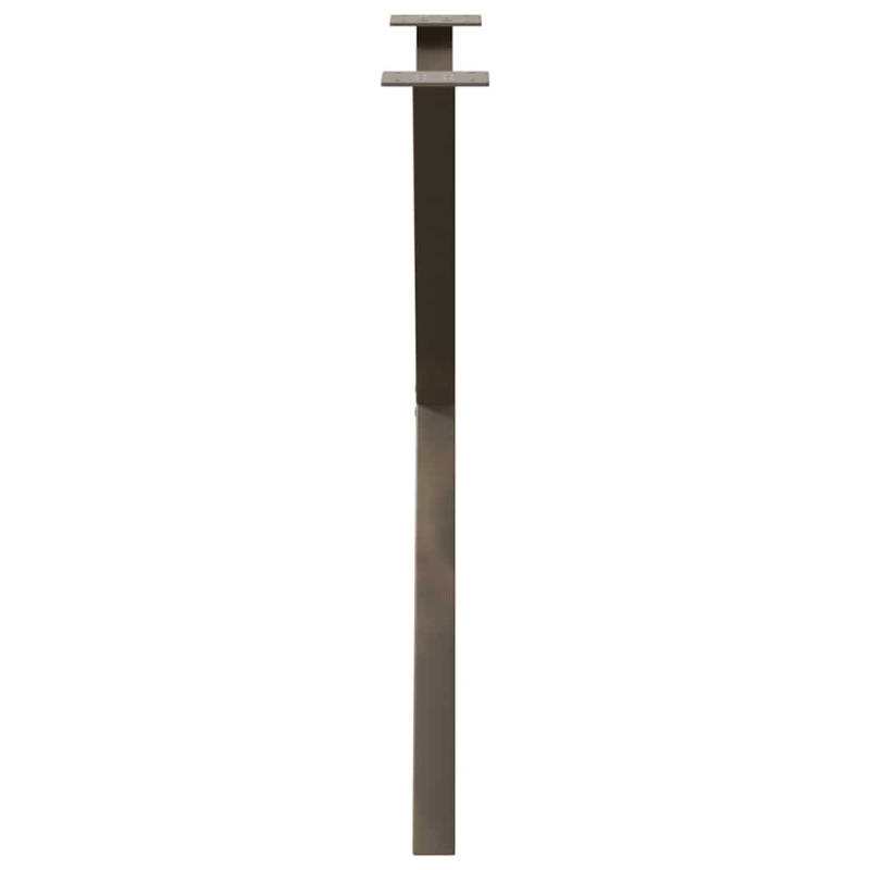 Esstischbeine X-Form 2 Stk. Naturstahl 80x(72-73) cm Stahl