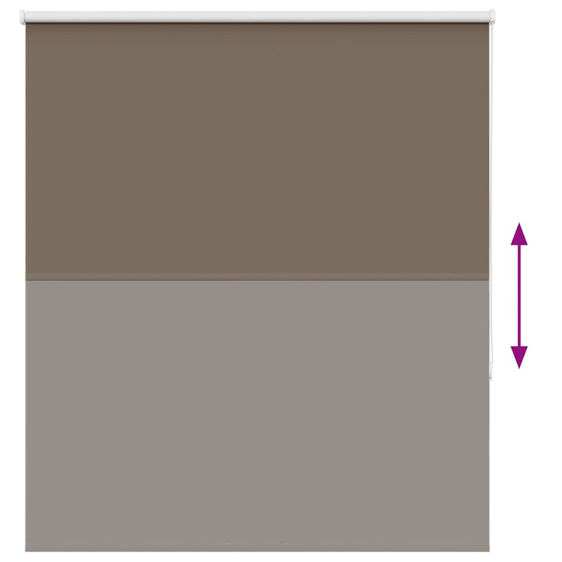 Verdunkelungsrollo Kaffeebraun 140x150 cm Stoffbreite 136,6 cm