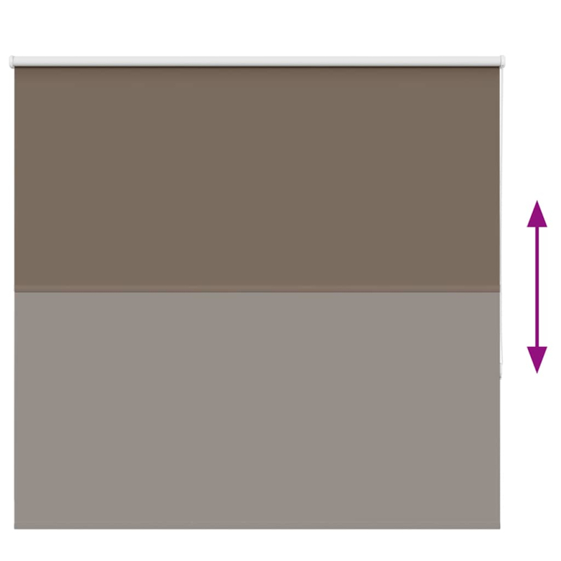 Verdunkelungsrollo Kaffeebraun 150x150 cm Stoffbreite 146,6 cm