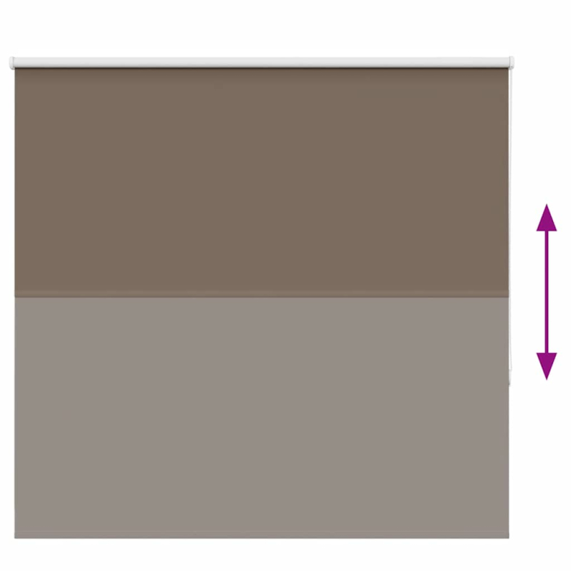 Verdunkelungsrollo Kaffeebraun 160x150 cm Stoffbreite 156,6 cm