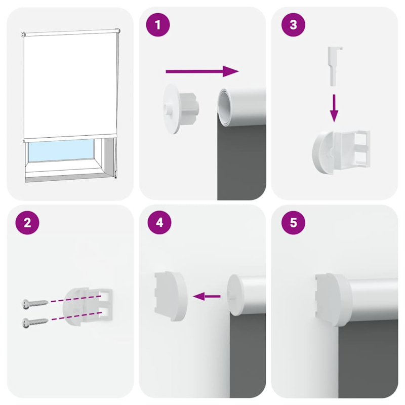 Verdunkelungsrollo Kaffeebraun 160x150 cm Stoffbreite 156,6 cm