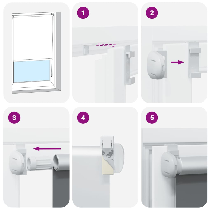 Verdunkelungsrollo Kaffeebraun 75x175cm Stoffbreite 70,7 cm