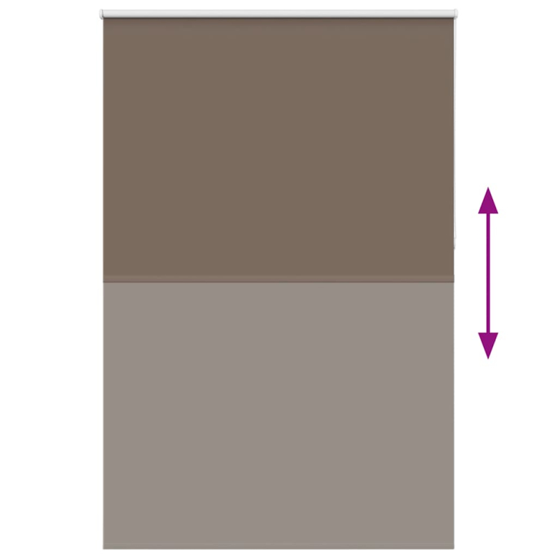 Verdunkelungsrollo Kaffeebraun 160x210 cm Stoffbreite 156,6 cm