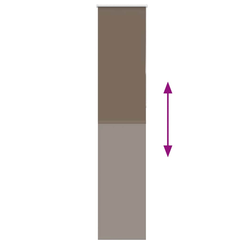 Verdunkelungsrollo Kaffeebraun 45x230 cm Stoffbreite 40,7 cm