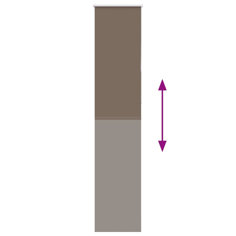 Verdunkelungsrollo Kaffeebraun 55x230 cm Stoffbreite 50,7 cm