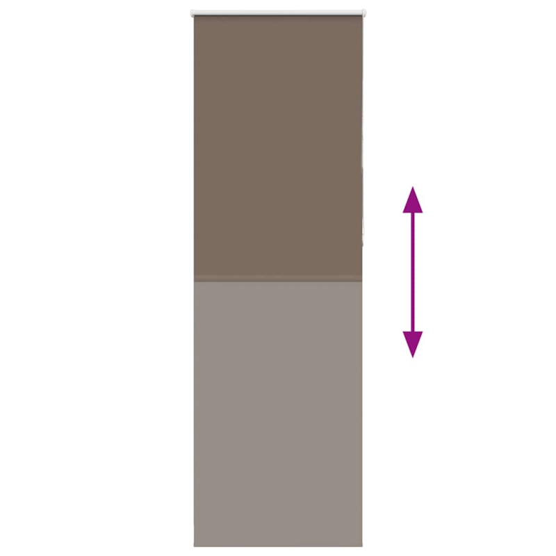 Verdunkelungsrollo Kaffeebraun 85x230 cm Stoffbreite 80,7 cm