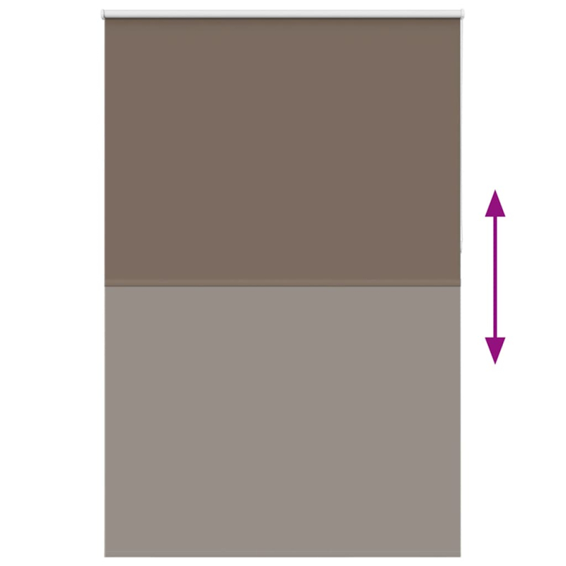 Verdunkelungsrollo Kaffeebraun 155x230cm Stoffbreite 151,6cm