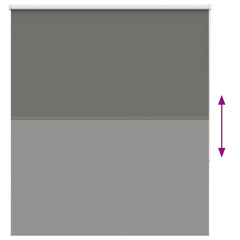 Verdunkelungsrollo Grau 130x175cm Stoffbreite 126,6cm Polyester