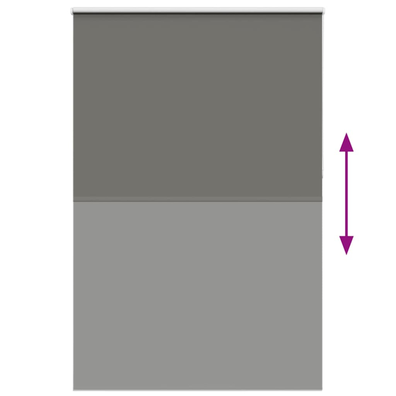 Verdunkelungsrollo Grau 155x210cm Stoffbreite 151,6cm Polyester