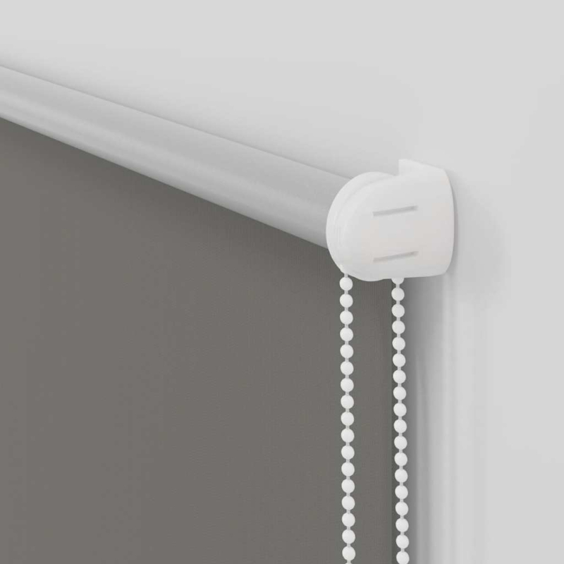 Verdunkelungsrollo Grau 50x230 cm Stoffbreite 45,7 cm Polyester