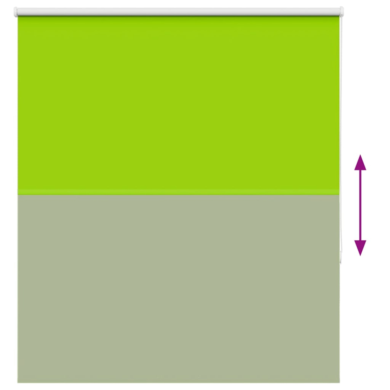 Verdunkelungsrollo Grün 130x130cm Stoffbreite 126,6cm Polyester