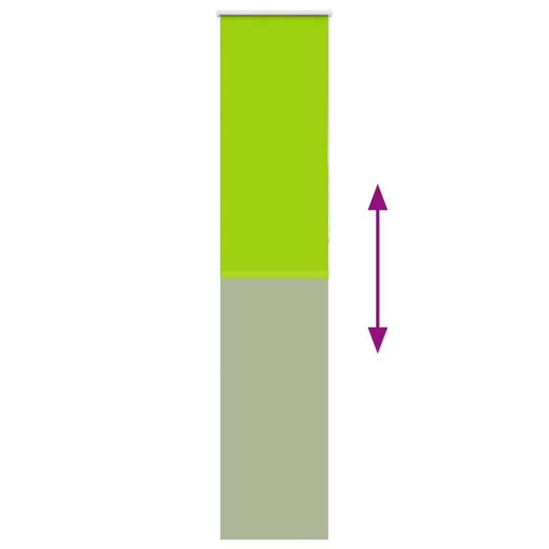 Verdunkelungsrollo Grün 60x210 cm Stoffbreite 55,7 cm Polyester