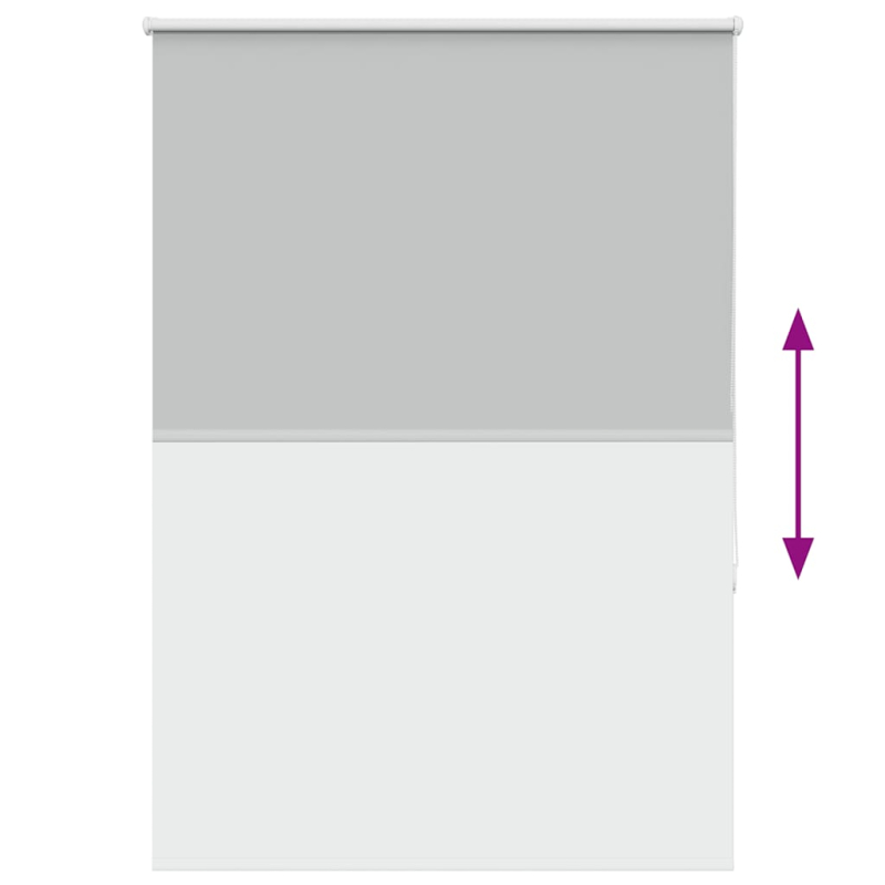 Verdunkelungsrollo Hellgrau 105x175cm Stoffbreite 100,7 cm