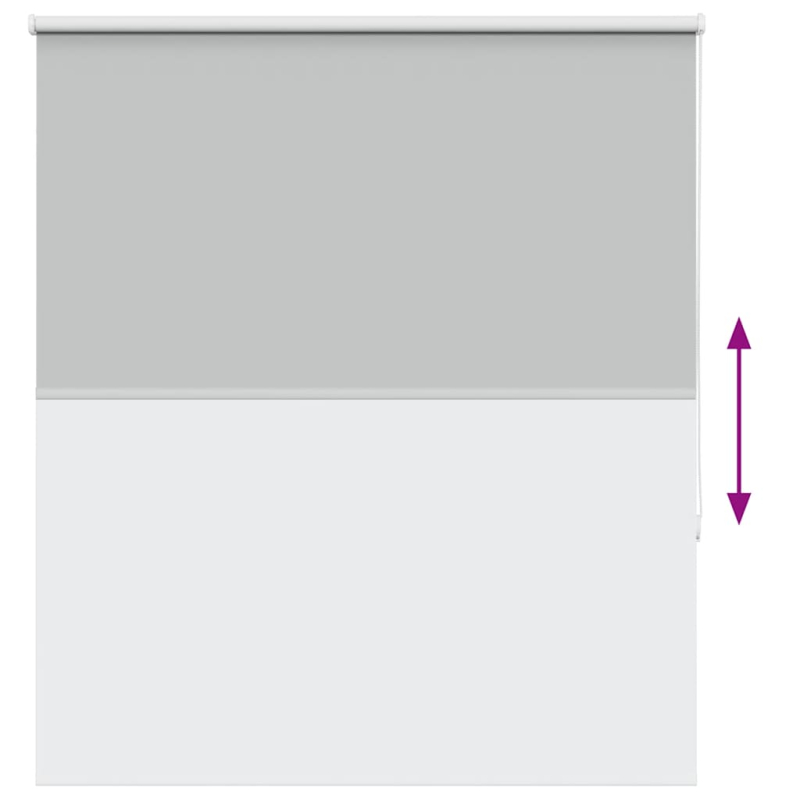 Verdunkelungsrollo Hellgrau 130x175cm Stoffbreite 126,6cm