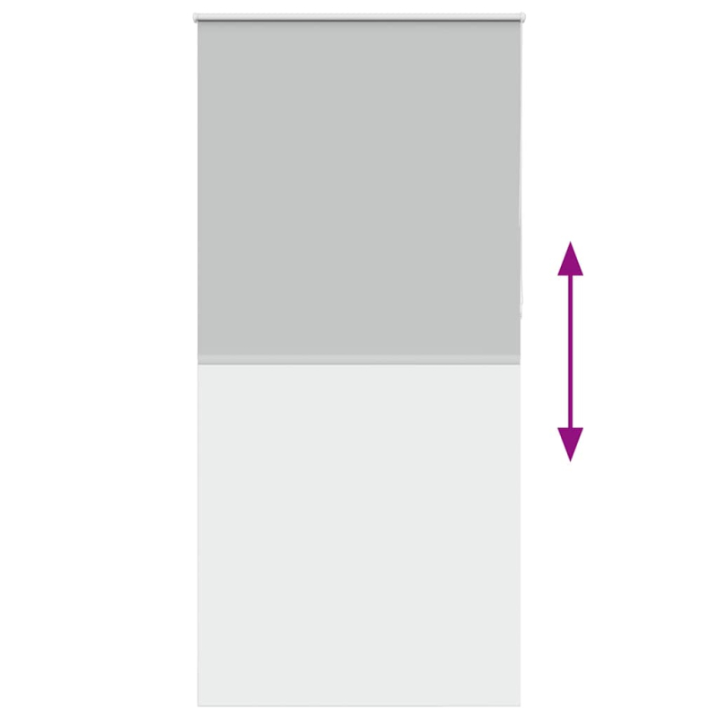 Verdunkelungsrollo Hellgrau 90x210 cm Stoffbreite 85,7 cm