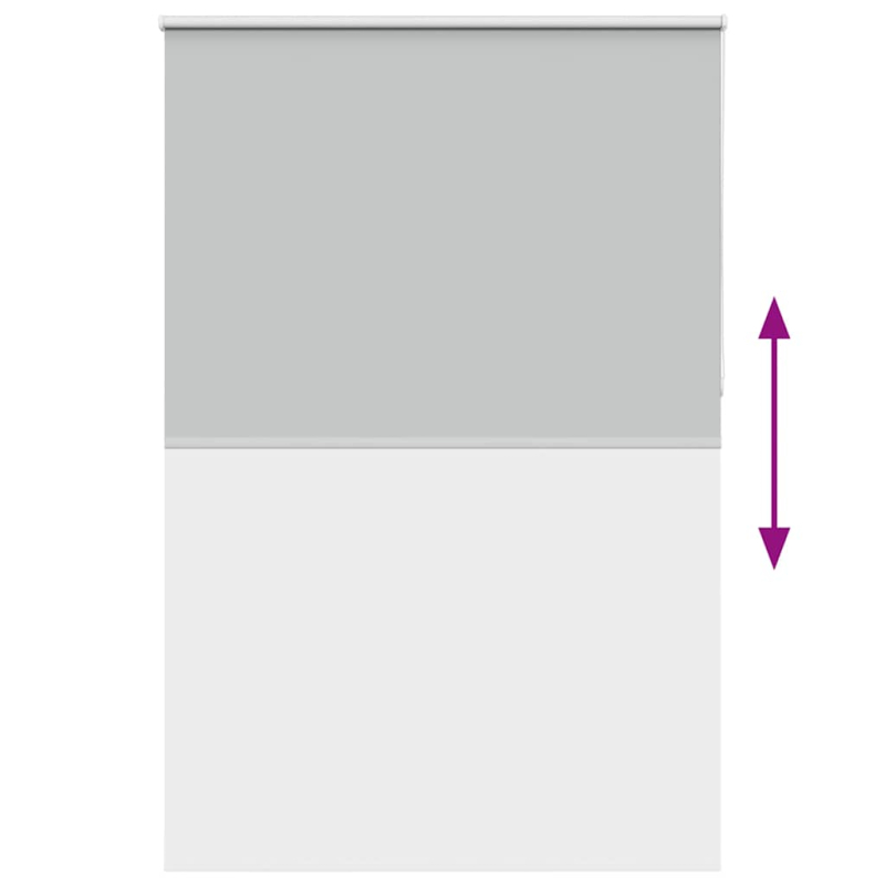 Verdunkelungsrollo Hellgrau 160x230cm Stoffbreite 156,6cm