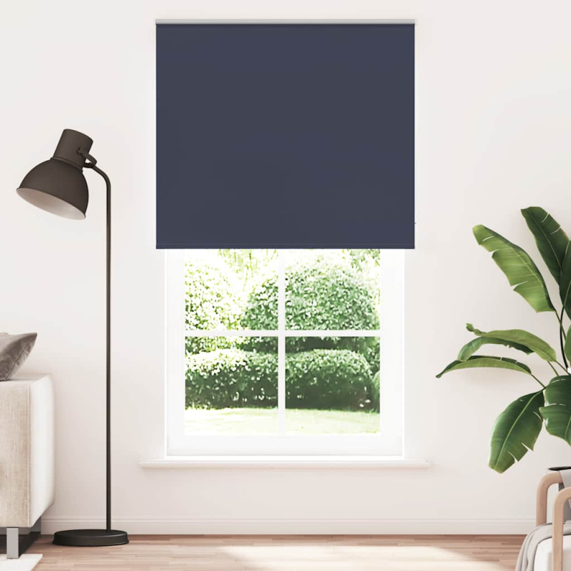 Verdunkelungsrollo Marineblau 140x230 cm Stoffbreite 136,6 cm