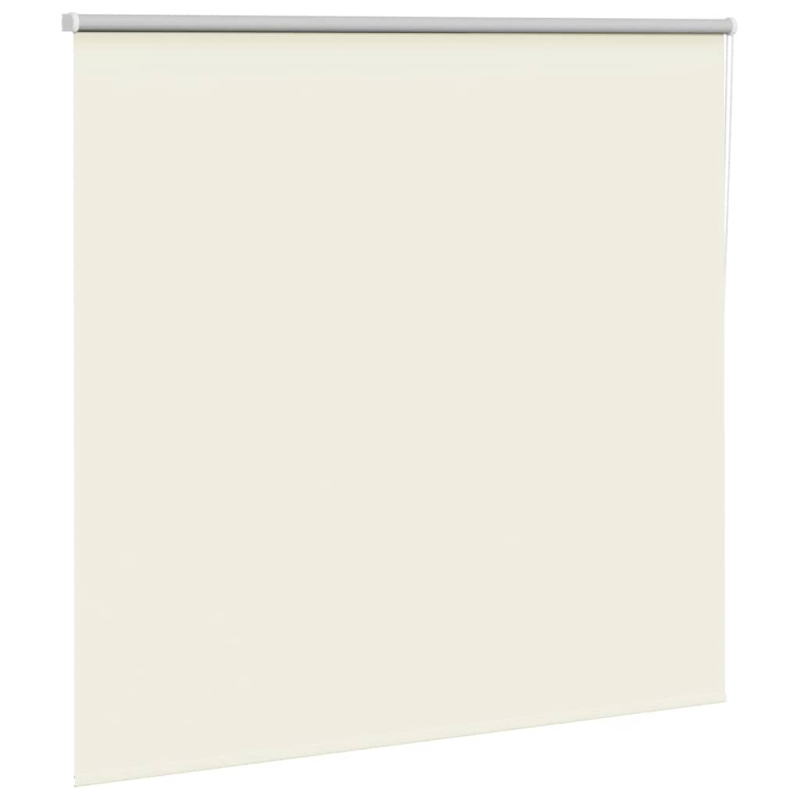 Verdunkelungsrollo Cremeweiß 155x150cm Stoffbreite 151,6cm