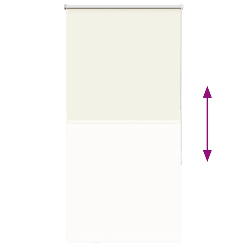 Verdunkelungsrollo Cremeweiß 70x175cm Stoffbreite 65,7 cm