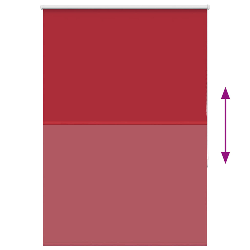 Verdunkelungsrollo Rot 115x130cm Stoffbreite 110,7cm Polyester