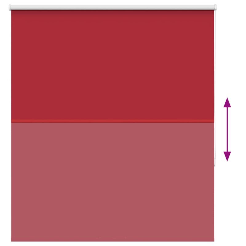 Verdunkelungsrollo Rot 130x150cm Stoffbreite 126,6cm Polyester