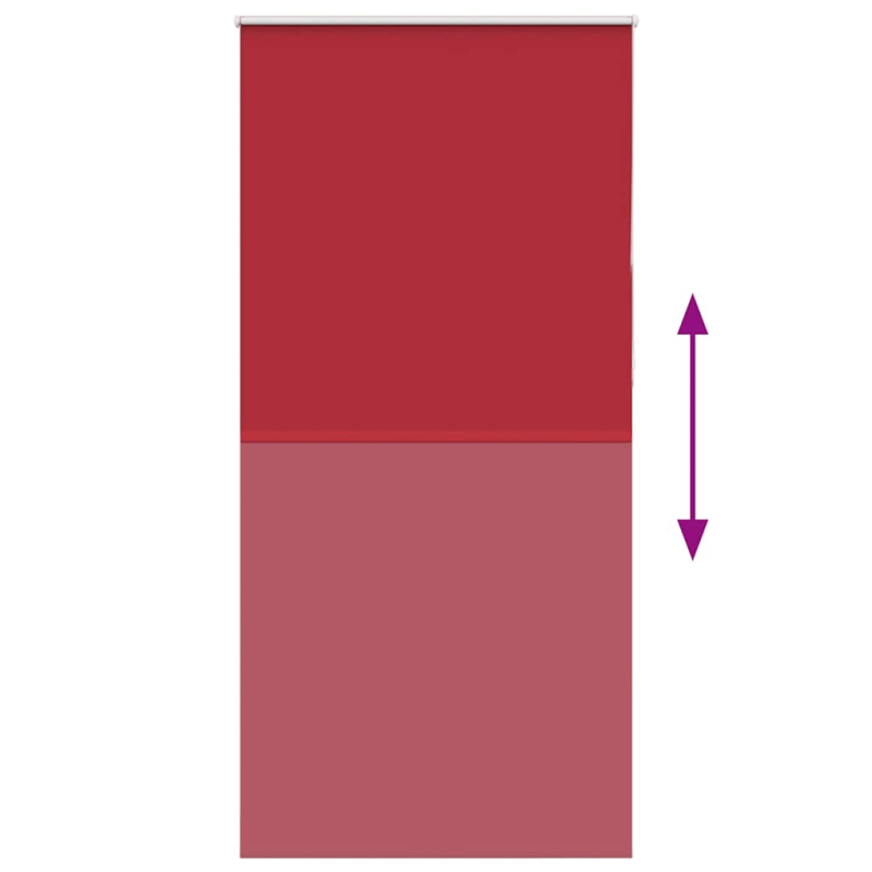 Verdunkelungsrollo Rot 115x210cm Stoffbreite 110,7cm Polyester