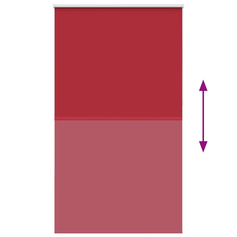 Verdunkelungsrollo Rot 120x210cm Stoffbreite 116,6cm Polyester