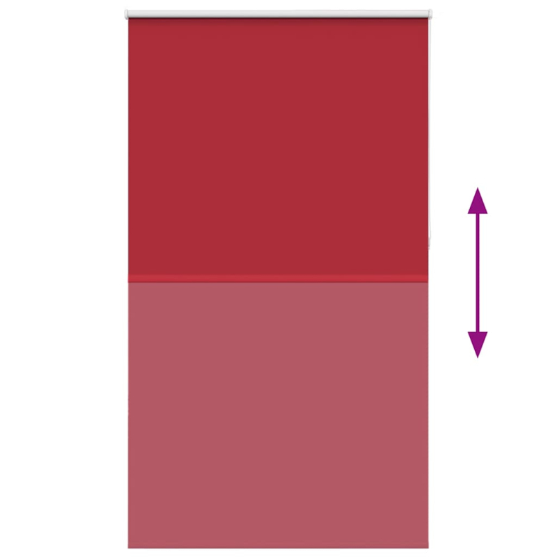 Verdunkelungsrollo Rot 135x210cm Stoffbreite 131,6cm Polyester