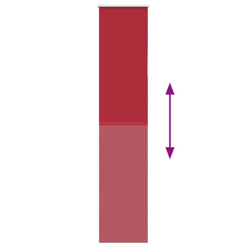 Verdunkelungsrollo Rot 50x230 cm Stoffbreite 45,7 cm Polyester