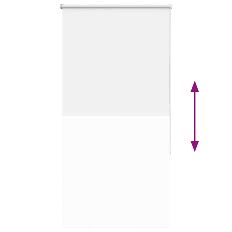 Verdunkelungsrollo Weiß 65x130cm Stoffbreite 60,7 cm Polyester