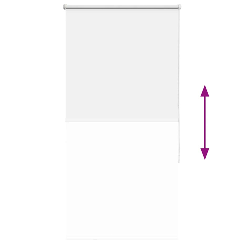 Verdunkelungsrollo Weiß 70x130cm Stoffbreite 65,7 cm Polyester