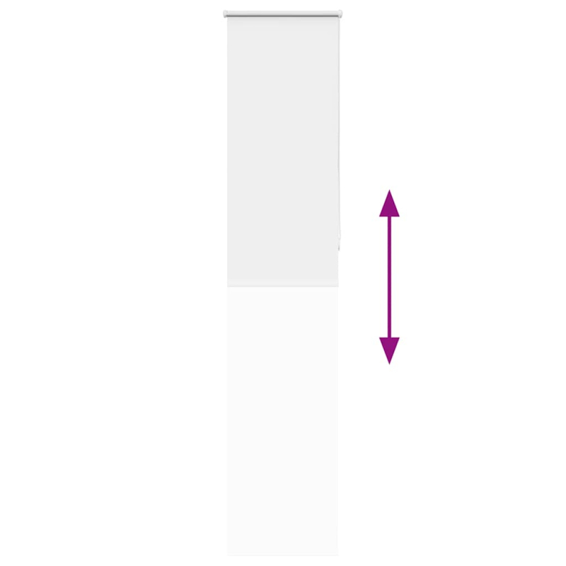 Verdunkelungsrollo Weiß 55x210cm Stoffbreite 50,7 cm Polyester