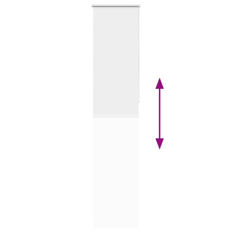 Verdunkelungsrollo Weiß 60x210cm Stoffbreite 55,7 cm Polyester