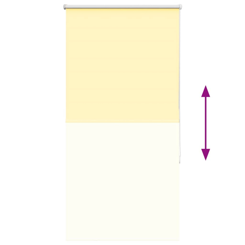 Verdunkelungsrollo Gelb 80x175 cm Stoffbreite 75,7 cm Polyester