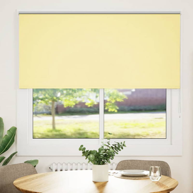 Verdunkelungsrollo Gelb 155x175cm Stoffbreite 151,6cm Polyester