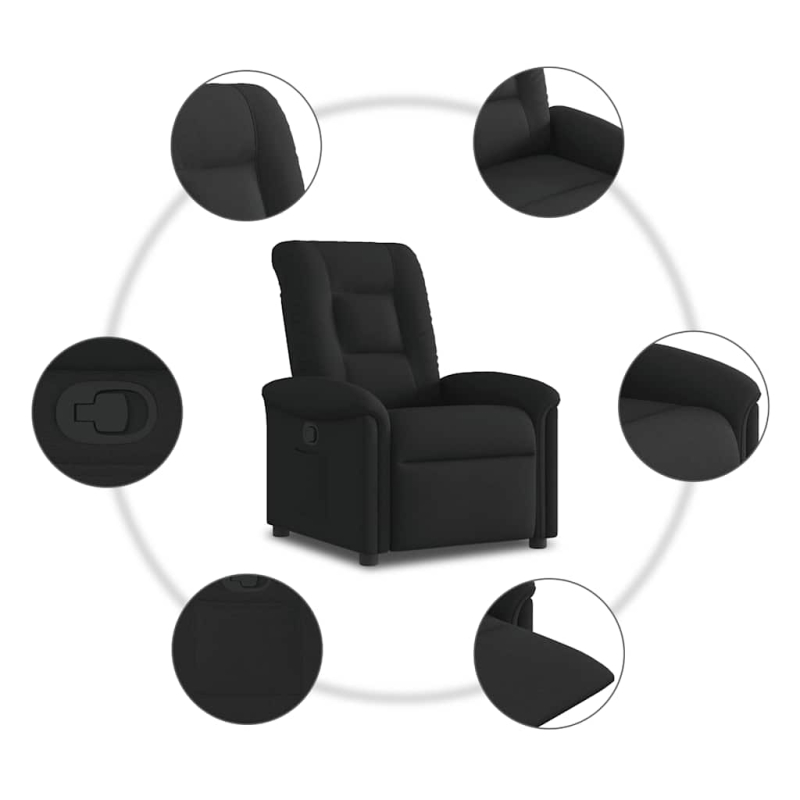 Relaxsessel Schwarz Stoff