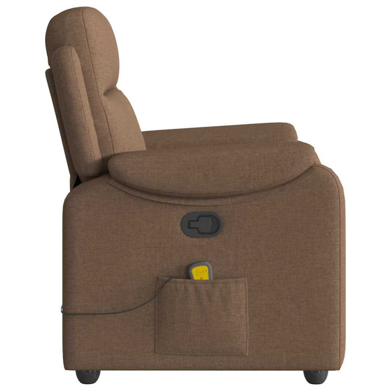 Massagesessel Braun Stoff